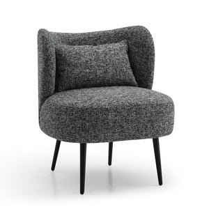 SASHA Lounge Chair - Charcoal Grey