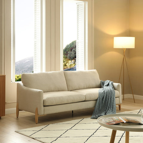 VIENNA  3 Seater Sofa - Cream - innovatec.com.au