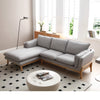 BRONTE 3 Seater Sofa with Left Chaise - Light Grey