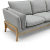BRONTE 3 Seater Sofa with Right Chaise - Light Grey