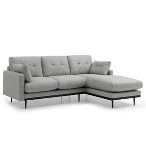 HAVANA 3 Seater Sofa with Left Chaise - Light Grey