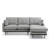 HAVANA 3 Seater Sofa with Right Chaise - Light Grey