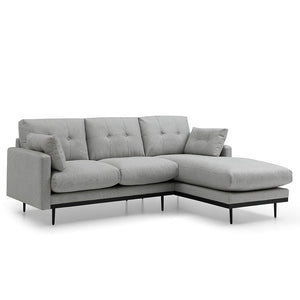 HAVANA 3 Seater Sofa with Right Chaise - Light Grey