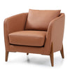JUNO Lounge Chair - Tan & Walnut