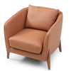 JUNO Lounge Chair - Tan & Walnut