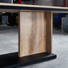 ZEA Boardroom Table 2.4M - Warm Oak & Black