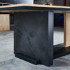 ZEA Boardroom Table 2.4M - Warm Oak & Black