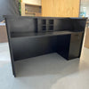 KENTO Reception Desk 240cm - Black & Oak
