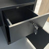 KENTO Reception Desk 180cm - Black & Oak
