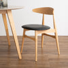 TELYN Dining Chair - Oak + Black
