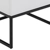 SVANA Bedside Table 40cm - White & Black