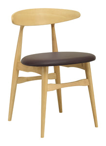 Telyn Dining Chair in Oak + Mocha