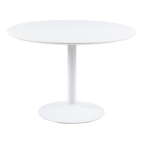 TITAN Round Dining Table 110cm - White