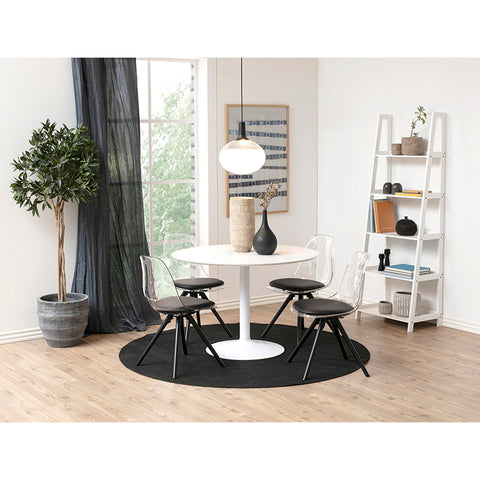 TITAN Round Dining Table 110cm - White - innovatec.com.au