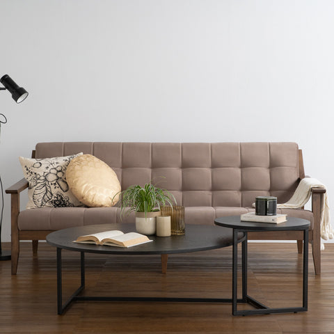 TURNER Round Coffee Table 100cm - Walnut - innovatec.com.au