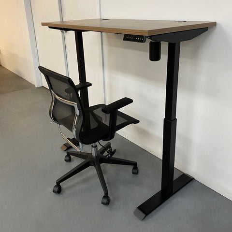 ALVIS Standing Desk with Lift 1.8M - Warm Oak & Black - innovatec.com.au