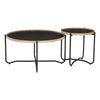 TANIX Coffee Table - Round - Black
