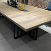VIDAL Boardroom Table 3.6m x 1.6m - Warm Oak & Black