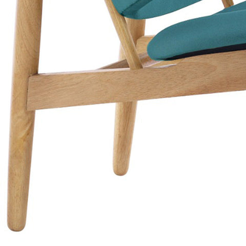 VERONIC Lounge Chair - Teal & Natural - innovatec.com.au