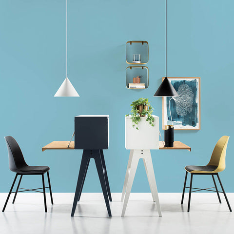 LAXMI Dining Chair - Dusty Green & Black - innovatec.com.au