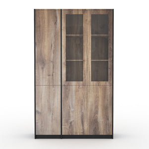 SUTTON 3 Door Display Unit 120cm - Warm Oak