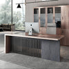 AFTAN BLACK HAWK Limited Edition - Executive Desk Pedestal & Right Mobile Return 180cm - Warm Oak &Black