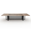 VIDAL Boardroom Table 2.4m x 1.2m - Warm Oak & Black
