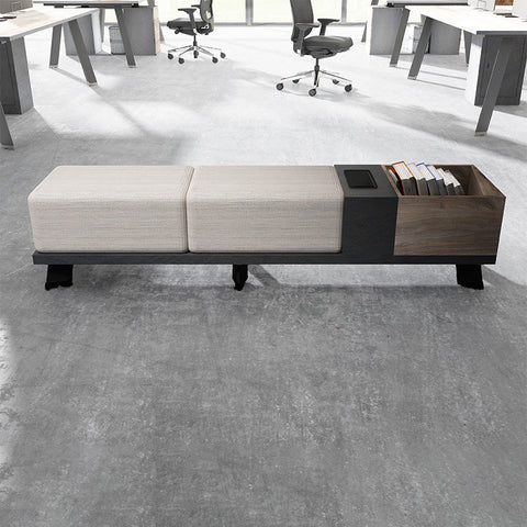 HALDIS Bench 180cm - Warm Oak & Black - innovatec.com.au