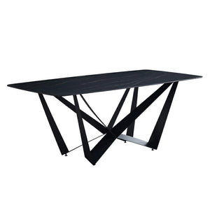 CELINE Sintered Stone Dining Table - 180cm - Black
