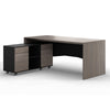 MONTE Executive Desk 180cm - Hazelnut & Grey