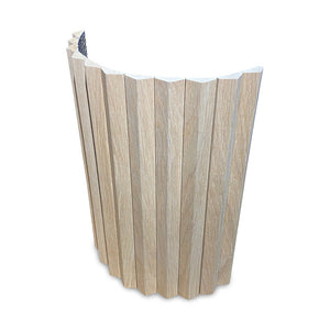 WOODFLEX Flexible Wooden Slat Wall Panel - Oak Veneer - 2700mm x 595mm - Triangle