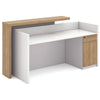 ZIVA Reception Desk 180cm Left Panel - White