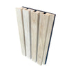 WOODFLEX Z-Style Acoustic Wood Slat Panel - 3 Sided Full Wrap Oak Veneer - 2700mm x 600mm