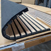 WOODFLEX Flexible Acoustic Wood Slat Panel - 3 Sided Full Wrap Oak Veneer on Black - 2700mm x 600mm
