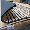 WOODFLEX Flexible Acoustic Wood Slat Wall Panel 270cm - Oak Veneer on Light Grey